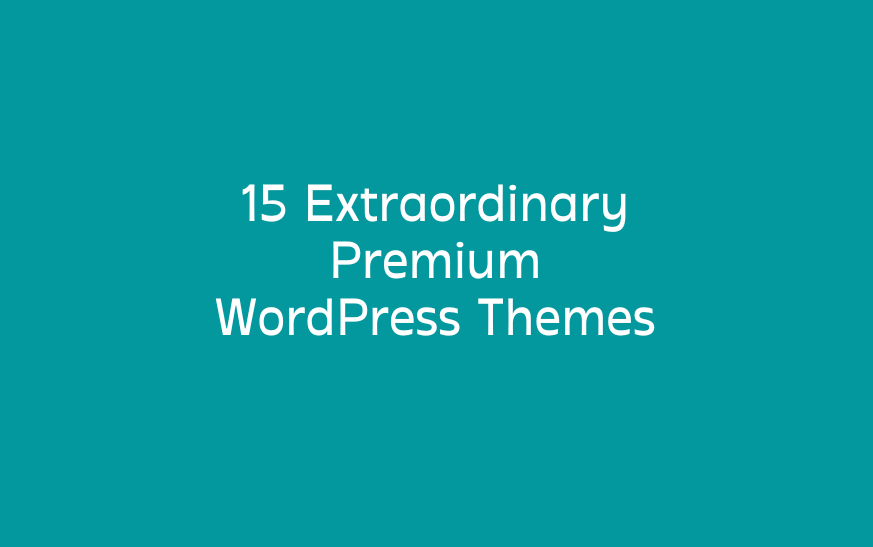 15 Extraordinary Premium WordPress Themes 2012